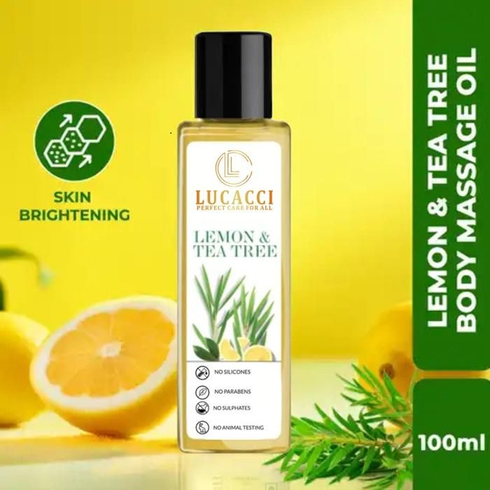 Lucacci Lemon & Tea Tree Body Massage Oil - 100ml